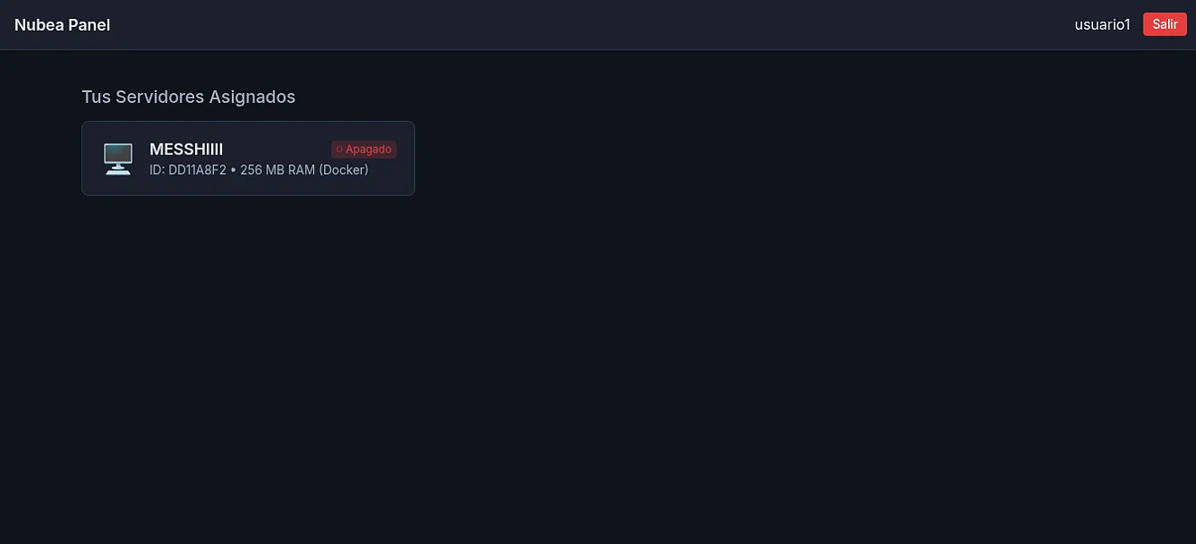 Server panel